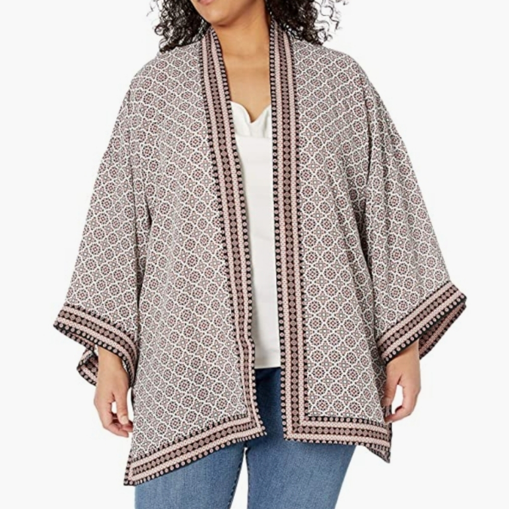 Max Studio open front kimono duster